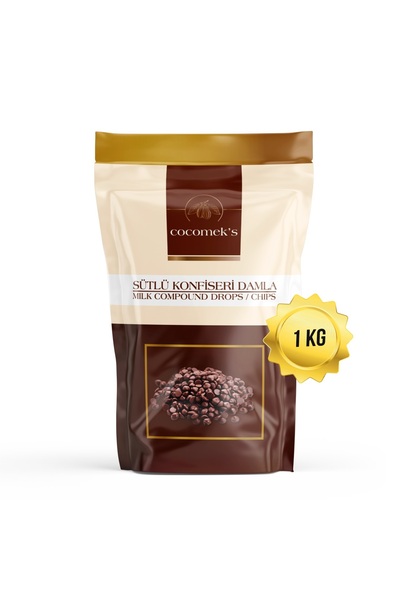 COCOMEKS Sütlü Konfiseri Damla Çikolata 1 Kg