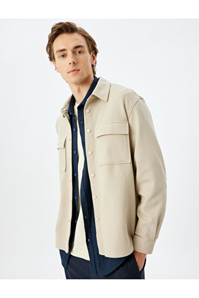 Koton Béžová pánská bunda pro dospělé 5Wam50017Hw