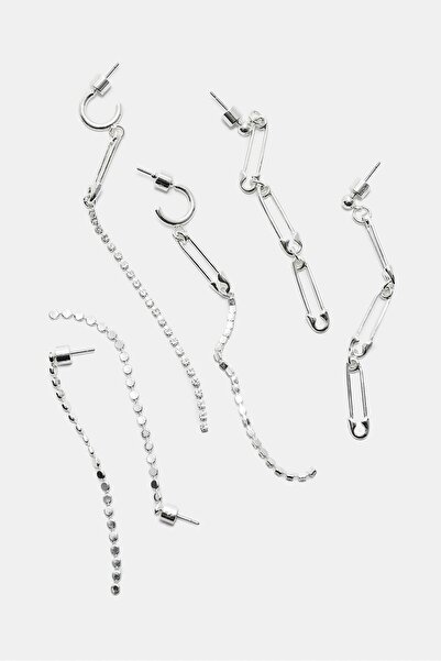 Stradivarius 3'lü Parlak Sallantılı Küpe Seti