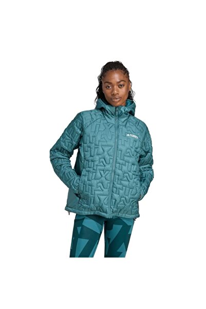 adidas Women's Green Coat W Xpr Lf Ho Jkt Jl9806