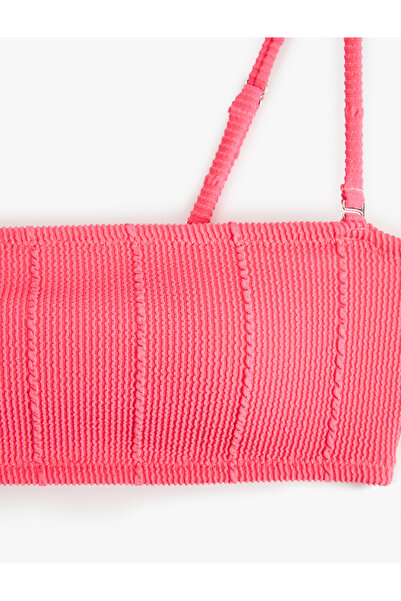 Koton Στράπλες μπλούζα μπικίνι με υφή