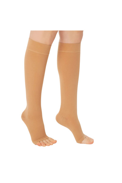 Fstyle مشد الدوالي أثناء الحمل مع اصابع قدم مفتوحة مقاس رقم 5