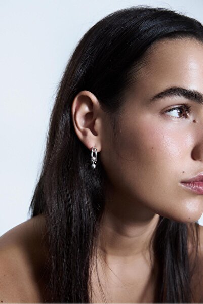 Stradivarius Parlak Küpe, Halka ve Kelepçe Küpe Seti