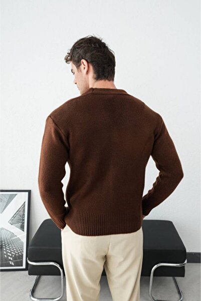 perasttesktil Men's Buttoned Knit Cardigan