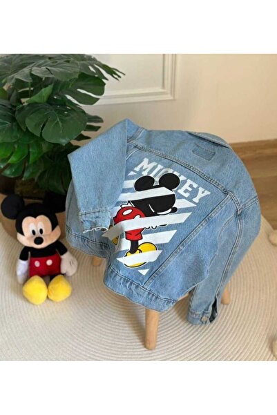 LUCCO Erkek Çocuk Mickey Mouse DENİM CEKET