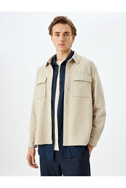 Koton Béžová pánská bunda pro dospělé 5Wam50017Hw