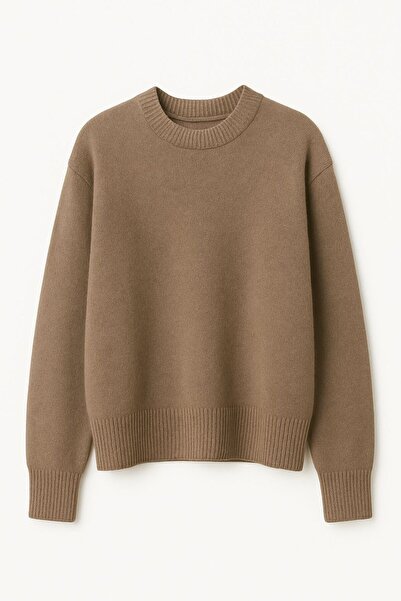 moda mh TRIOU DE BAZĂ CU Gâtul Rotund, Textura Moale, Mărime Oversize, Pulove...