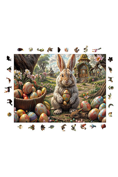 WePuzzleUp لغز خشبي - حديقة عيد الفصح - 450 قطعة، 29×39 سم