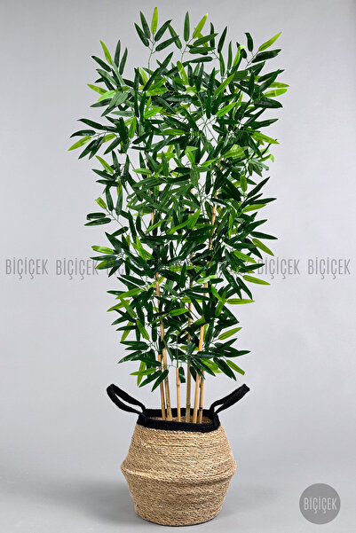 BİÇİÇEK Yapay Bambu Ağacı 6 dallı 150 cm yoğun yapraklı