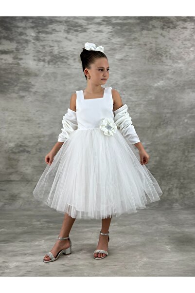 tny kids collection Güneş Tüllü Model Kız Çocuk Elbise