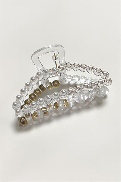 nolva مشبك حجر لؤلؤي بيضاوي 8 سم