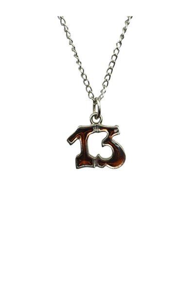Herşey Nota Thirteen (13) Luck Unisex Necklace – Red Color Special Ta