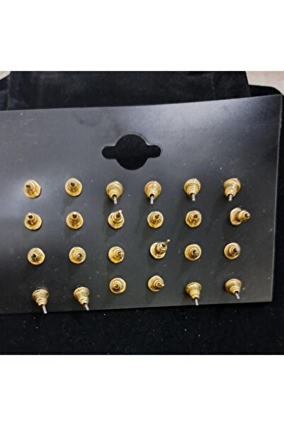 Generic أقراط ذهبية صغيرة للبنات - متعددة الأشكال