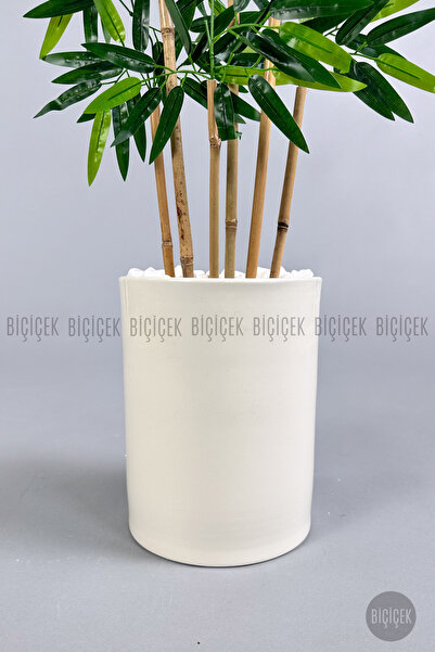 BİÇİÇEK Yapay Bambu Ağacı 6 dallı 150 cm yoğun yapraklı