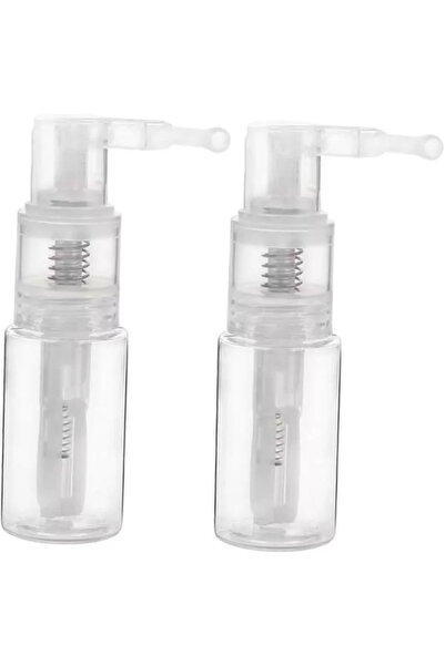 2adet Seyahat İçin Taşınabilir Pet Spray Şişe Şeffaf Hafif Ve Dayanıklı Toz Uygulayıcı