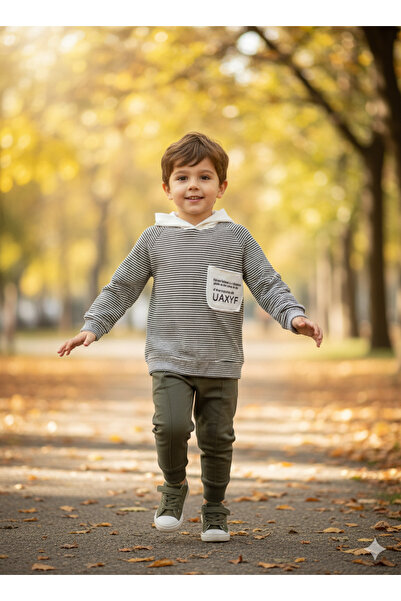 Selvira Set hanorac din bumbac și pantaloni confortabili pentru băieți - 1/4 ...