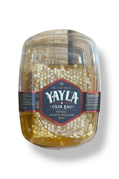 Yayla Çiçek Balı (Petekli, Akasya-Ihlamur Balı) 520 gr.