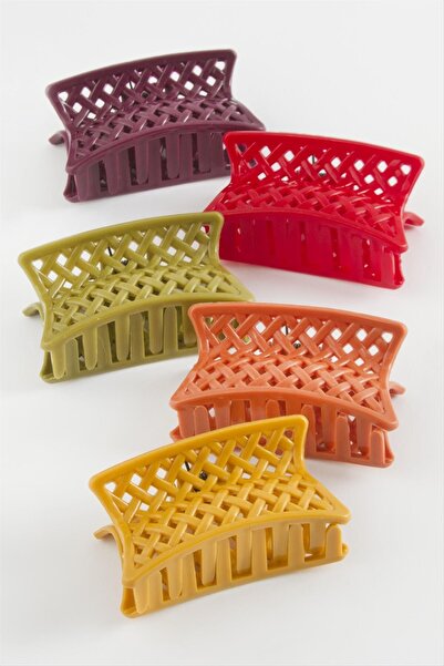 CT STONES مشبك شبكي ملون 6 سم