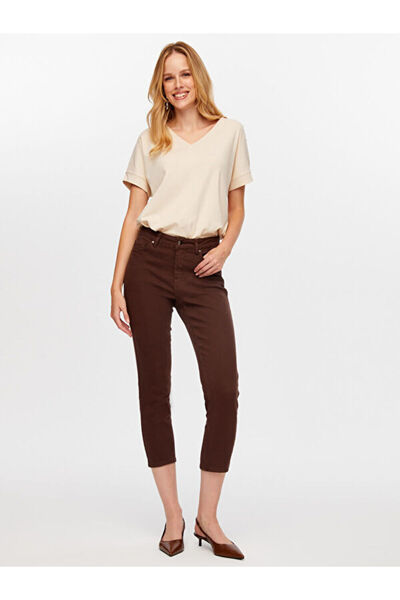 Faik Sönmez Slim Fit Coton Parça Boya Pantolon W26PNT001