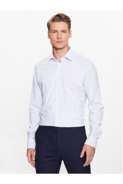 BOSS Ανδρικό Πουκάμισο 50490348 Λευκό