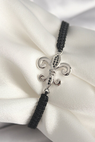 Angel Of Life سوار نسائي نحاسي فضي اللون مرصع بحجر الزركون مطرز بالزنبق موديل...