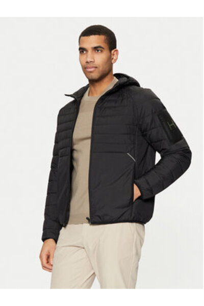 BOSS Ανδρικό τζάκετ μετάβασης 50514761 Μαύρο