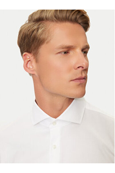 BOSS Ανδρικό Πουκάμισο 50527622 Λευκό