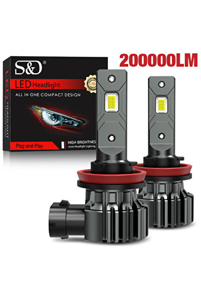 Choice1 مصباح أمامي LED بقوة 180 واط وشدة إضاءة 200000 لومن و30000 لومن، طراز...