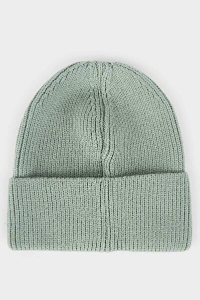 DeFacto Women's Woven Label Knitwear Beanie F3156Ax25Wn