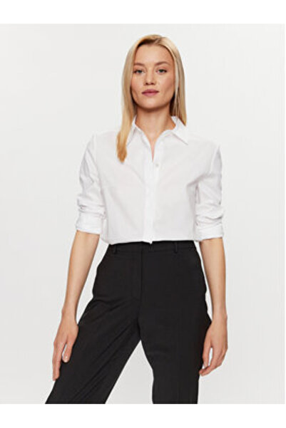 BOSS Γυναικείο Πουκάμισο 50490772 Λευκό