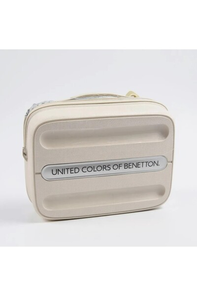 United Colors of Benetton Women's Beige Makeup Bag Handbag 14Bntmky1000-Bj