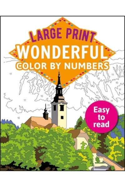 Sirius Entertainment Large Print Color by Numbers Brilliant