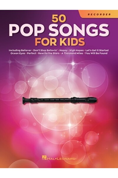 Hal Leonard Pub Co 50 Pop Songs for Kids: For Recorder
