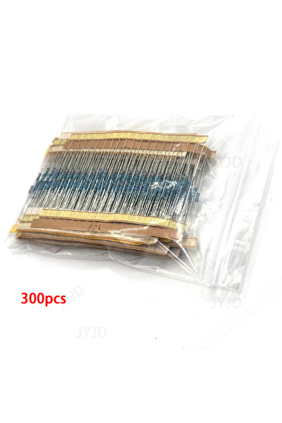 Choice1 300 قطعة في حقيبة 300/600 قطعة 1/4 واط مقاومة فيلم معدنية 30 قيمة مجم...