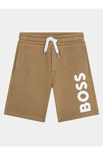 BOSS Αθλητικό Σορτς για Αγόρια J50580 M Μπεζ