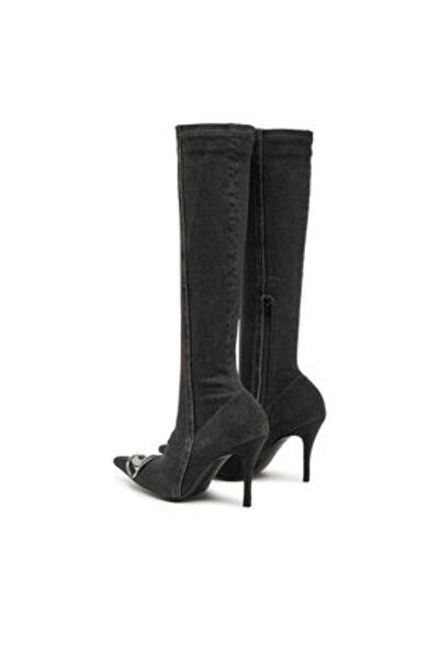 Diesel γυναικείες μπότες Y03366P6901 μαύρες