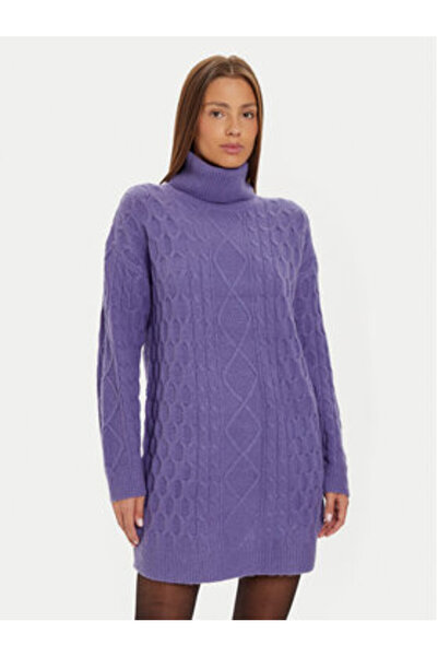 Brave Soul Γυναικείο Πλεκτό Φόρεμα LKD-248SINBYB Μωβ