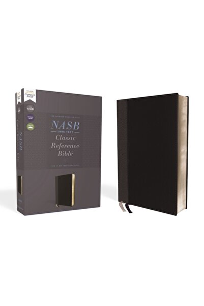 Zondervan Nasb, Classic Reference Bible, Leathersoft, Black, Red Letter, 1995...