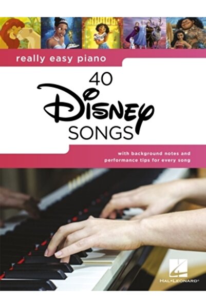 Hal Leonard Pub Co Really Easy Piano: 40 Disney Songs - Songbook with Lyrics