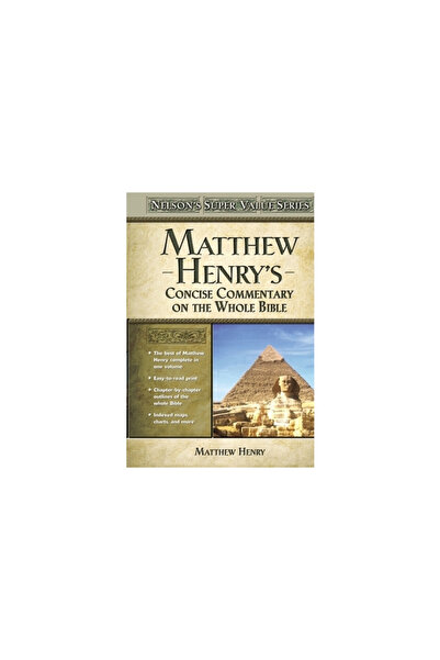 Nelsonword Pub Group Matthew Henry's Concise Commentary on the Whole Bible