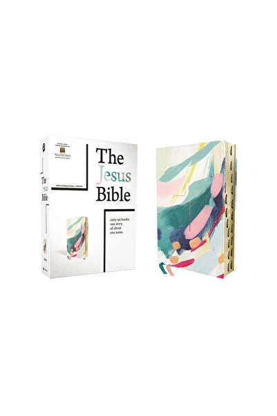 Zondervan The Jesus Bible Artist Edition, Niv, Leathersoft, Multi-Color/Teal, Thumb Indexed, Comfort Print