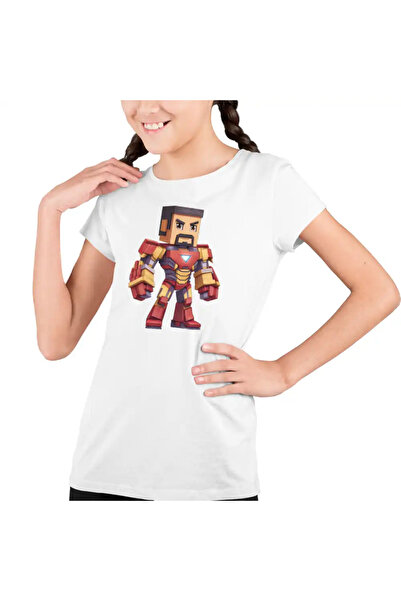 OEM Tricou Copii Fete Minecraft Iron Man Roblox