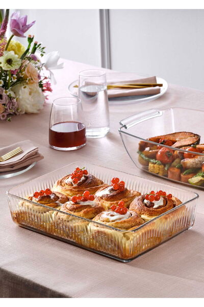 Paşabahçe Elysia Premium Dikdörtgen Borcam 3000 cc