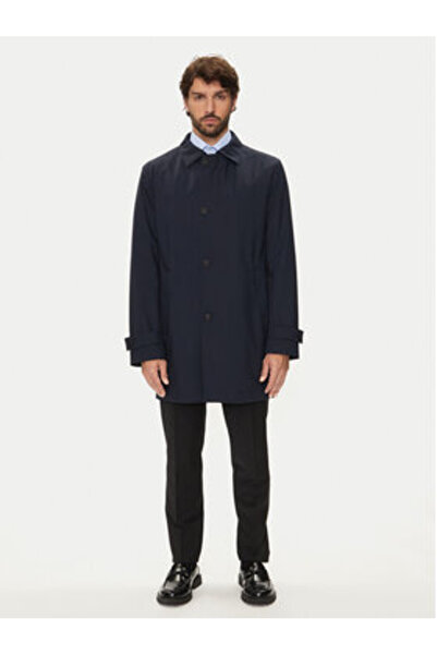 BOSS Ανδρικό Χειμερινό Παλτό 50521591 Μπλε Σκούρο Μπλε