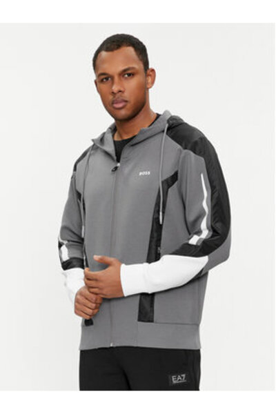 BOSS Ανδρικό Φούτερ 50504895 Γκρι