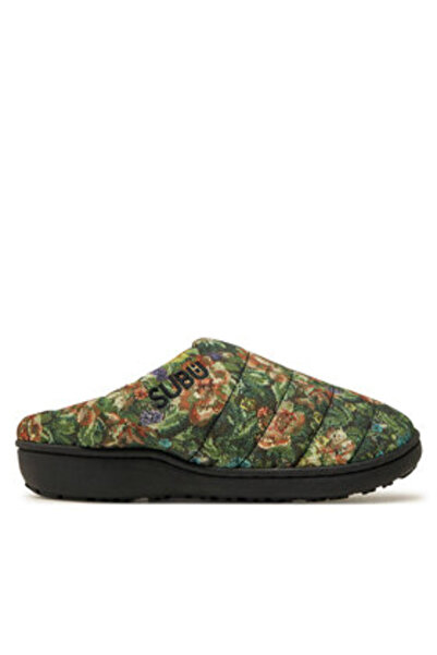 SUBU Παντόφλες unisex NANNEN FLINE DAY BOTANICAL πράσινες