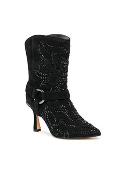 Alma en Pena γυναικείες καουμπόικες μπότες I23225 μαύρες