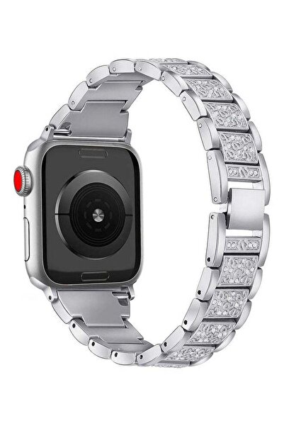 fun zone Promate Bracelet Watch Strap, Stylish Crystal Studded Metallic Brace...