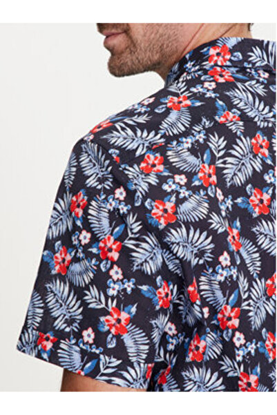 BUGATTI Ανδρικό Πουκάμισο 9450 58333A Μπλε Σκούρο Μπλε