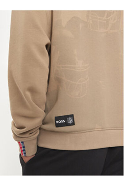 BOSS Ανδρικό Φούτερ 50523231 Μπεζ